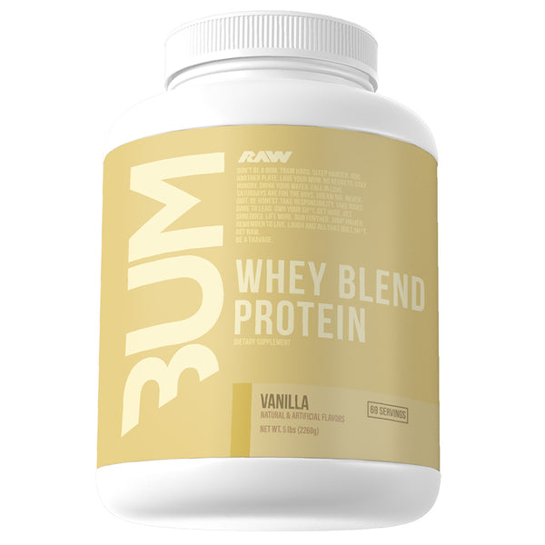 Raw CBUM Whey Blend Protein 5lb in Vanilla Flavor