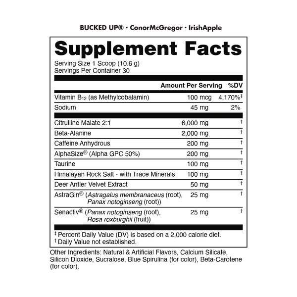 Bucked Up x Conor Mcgregor Bucked Up