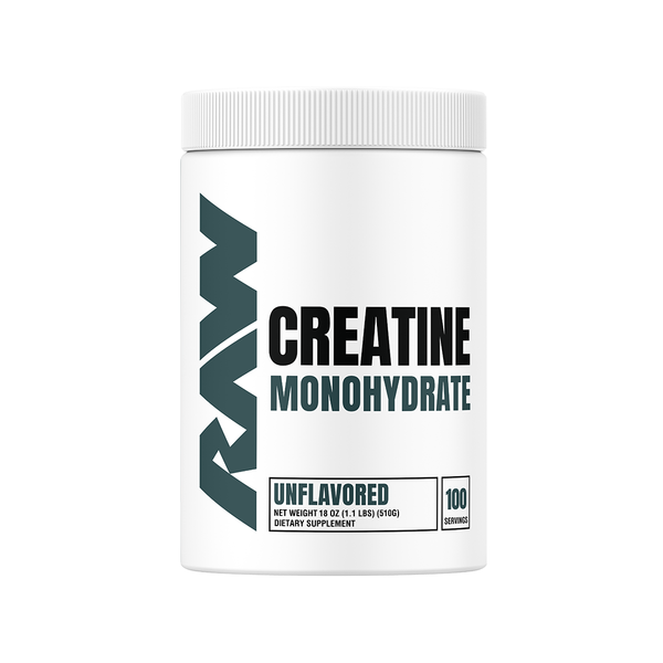 Raw Creatine Monohydrate 100srv unflavored