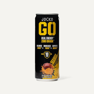 Jocko Go Drink 12ct. Real Energy* Zero Crash*. Mango Passionfruit