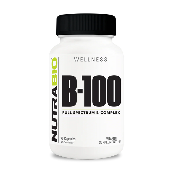 NutraBio Vitamin B-100 Complex 90Caps