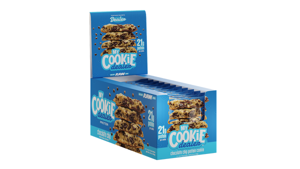 My Cookie Dealer 12ct, Chocolate Chip protein cookie with 21G of protein per serving