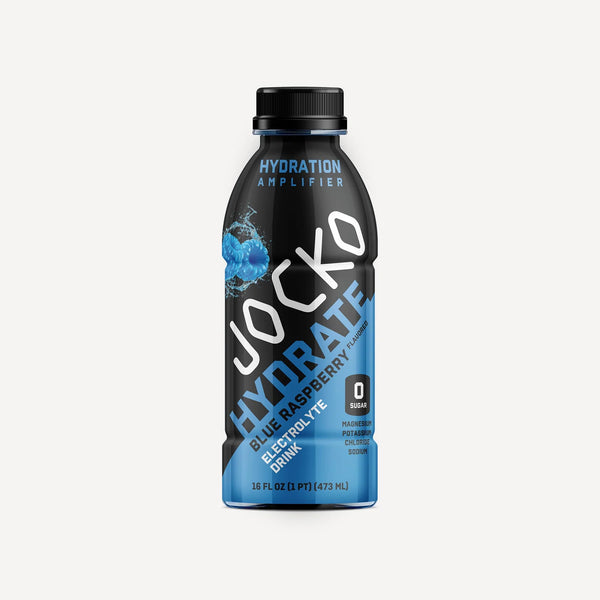 Jocko Hydrate RTD 12pk. Electrolyte drink. Blue Raspberry flavored