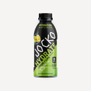 Jocko Hydrate RTD 12pk. Electrolyte drink. Lemon Lime flavored