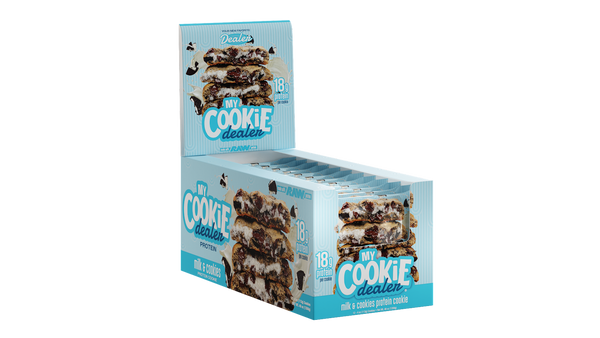 My Cookie Dealer 12ct, Milk and Cookies protein cookie with 18G of protein
