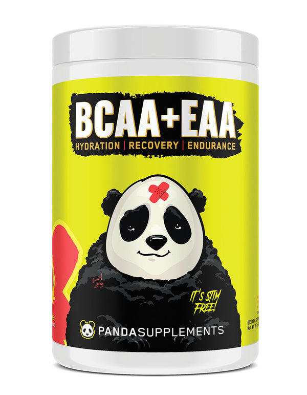 Panda Recover BCAA+EAA+Hydration 30srv in Melon Crusher Flavor. Hydration, Recovery and Endurance, Stim-Free. PANDA BCAA + EAA + HYDRATION formula was designed to replenish, provide endurance during your workouts, and aid in recovery.