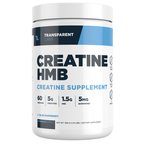 Blue Raspberry Creatine HMB Creatine Supplement 60srv from Transparent Labs Strength Series