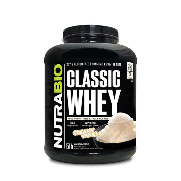 NutraBio Classic Whey Protein 5lb