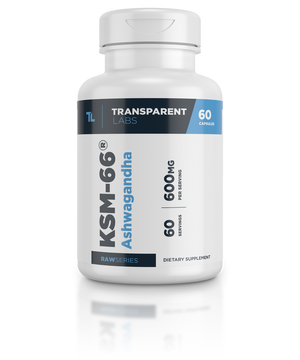 Transparent Labs KSM-66 Ashwagandha 60Caps, 600mg per serving