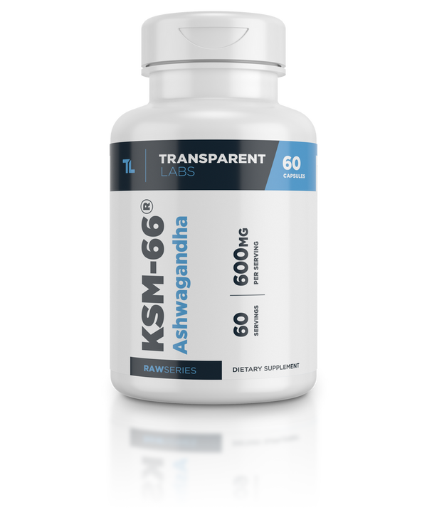 Transparent Labs KSM-66 Ashwagandha 60Caps, 600mg per serving