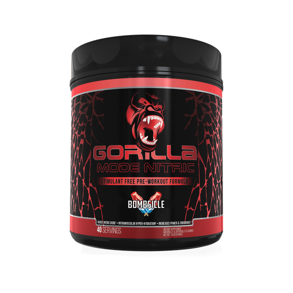 Bombsicle Gorilla Mode Nitric stimulant free pre-workout formula 40srv