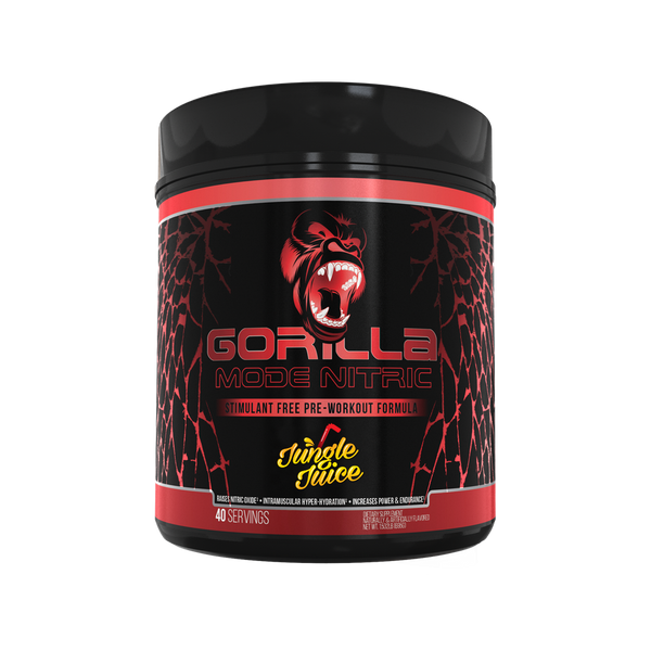 Jungle Juice Gorilla Mode Nitric stimulant free pre-workout formula 40srv