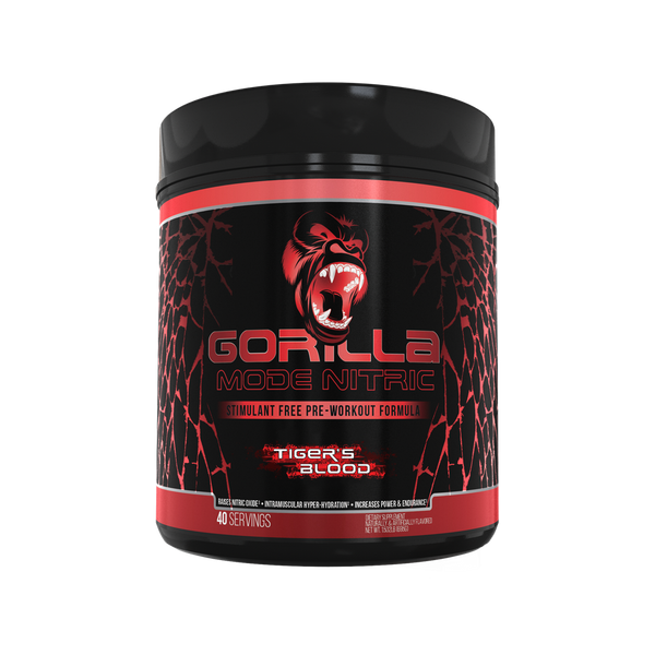 Tiger's Blood Gorilla Mode Nitric stimulant free pre-workout formula 40srv