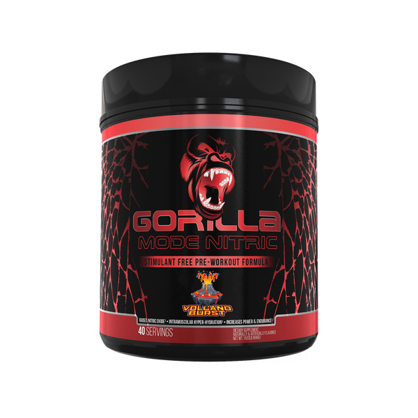 Volcano Burst Gorilla Mode Nitric stimulant free pre-workout formula 40srv