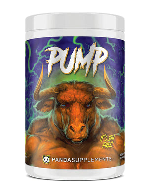 Panda Pump 40srv. Stim-Free Pump Pre-workout in Blackberry Lime flavor