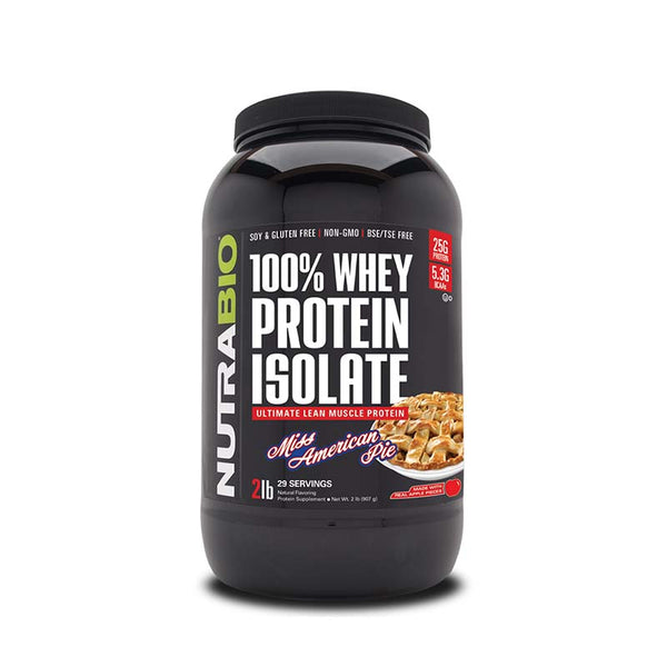 NutraBio Whey Protein Isolate 2lb