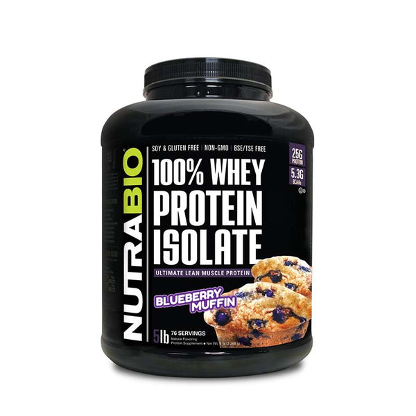 NutraBio Whey Protein Isolate 5lb
