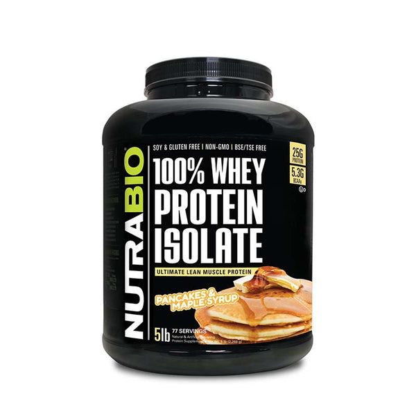 NutraBio Whey Protein Isolate 5lb
