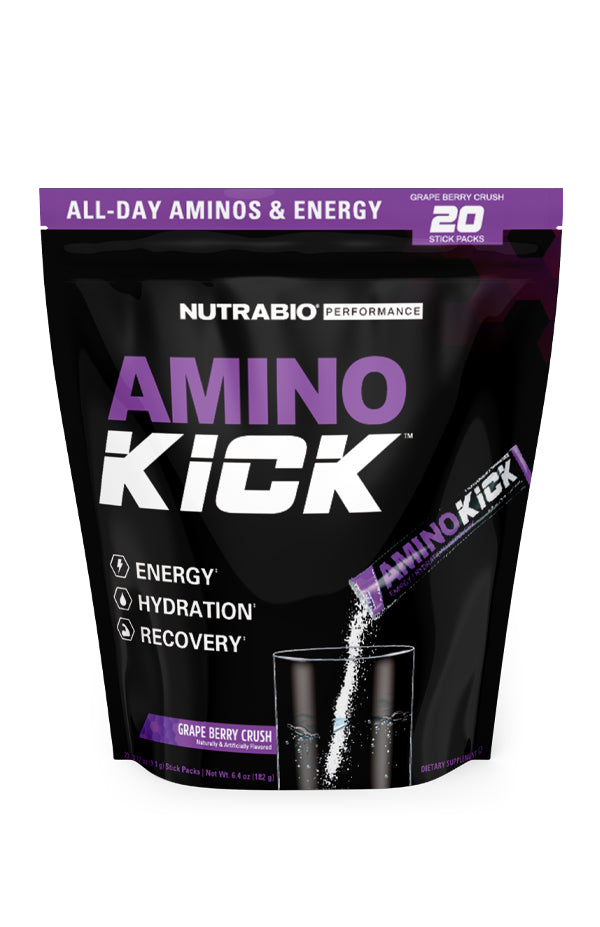 NutraBio Amino Kick Stick Pack 20srv
