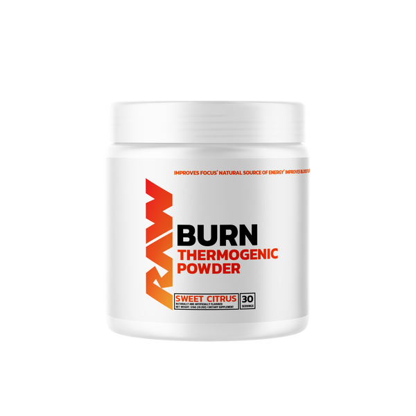 Raw Burn 30srv Thermogenic powder in Sweet Citrus Flavor