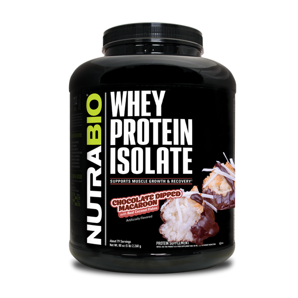 NutraBio Whey Protein Isolate 5lb