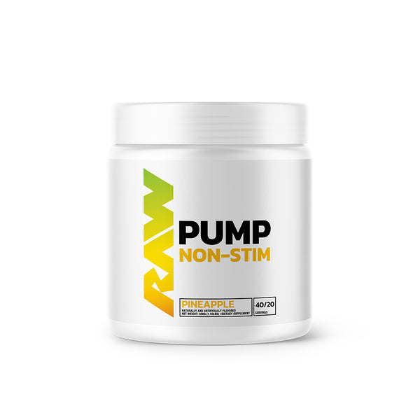 Raw Pump Non-Stim Pre-workout 40srv. Pineapple Flavor
