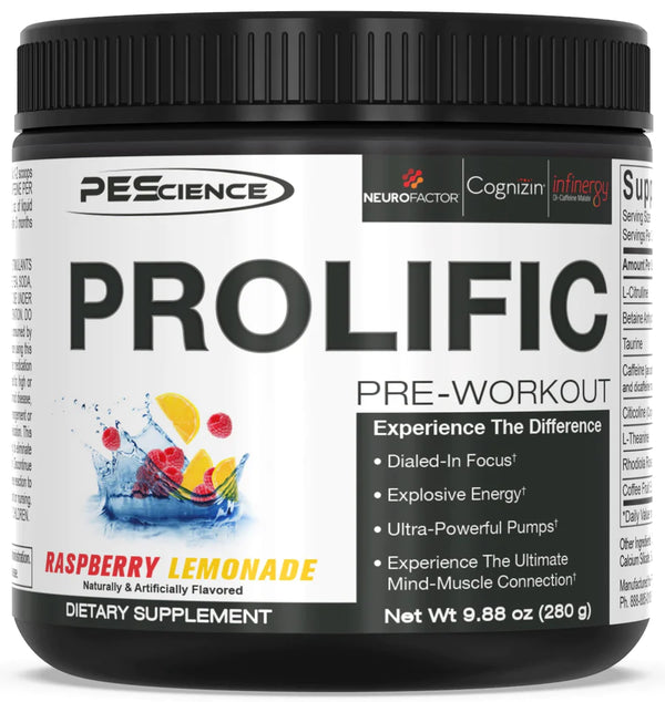 PEScience Prolific 40/20 Servings - Nutrition Faktory