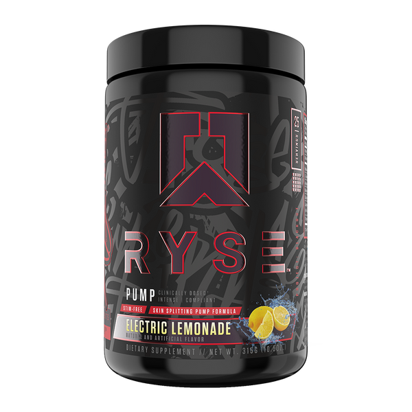 Ryse Project: Blackout Pump 25srv, Electric Lemonade Flavor, Stim Free Pump