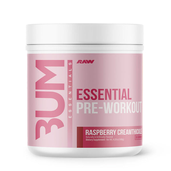 Raw CBUM Essential Pre 30srv in Raspberry Creamthickle flavor