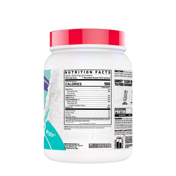 GHOST Clear Whey 20srv - Nutrition Faktory 