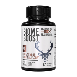 Bucked Up Biome Boost 60Caps. Blend of six mushrooms