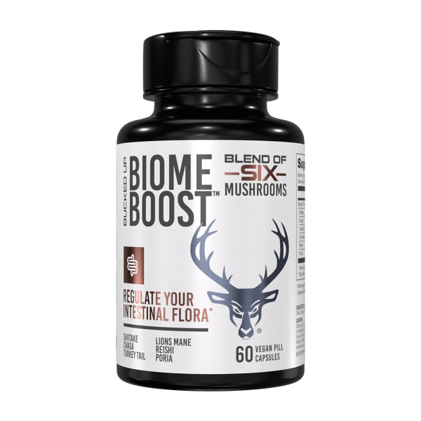 Bucked Up Biome Boost 60Caps. Blend of six mushrooms