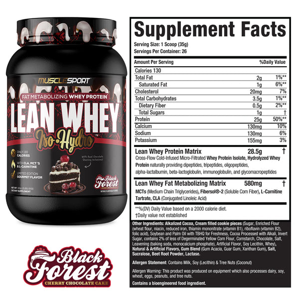 MuscleSport Lean Whey Iso-Hydro 2lb