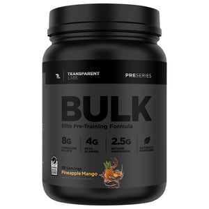 Pineapple Mango Bulk Black Pre-workout Supplement 30 srv, Transparent Labs, Pre Series, stronger and more potent pre-workout
