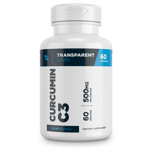 Transparent Labs Turmeric Curcumin C3 Complex 60Caps, 500mg per serving, raw series