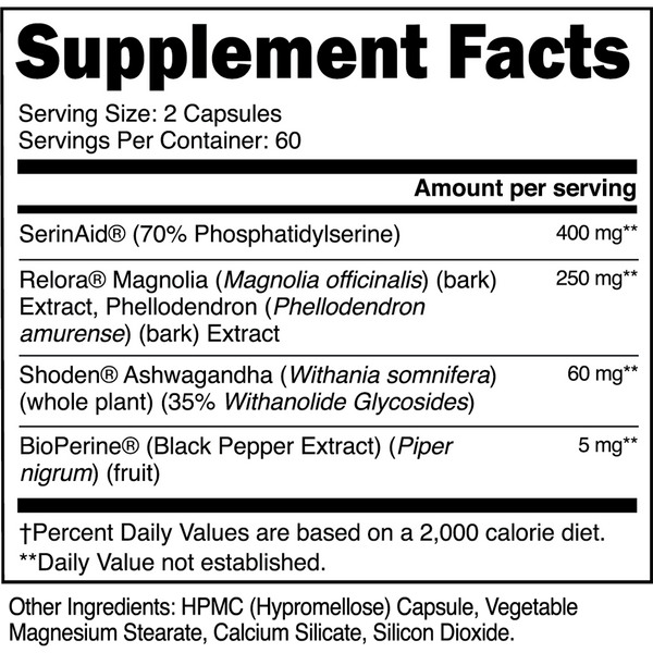 Transparent Labs Cortisol Balance 120Caps