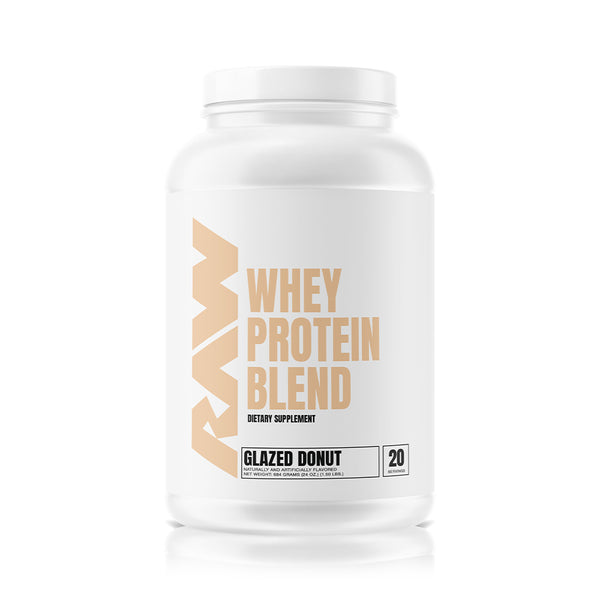 Raw CBUM Whey Protein Blend 1lb in Glazed Donut Flavor