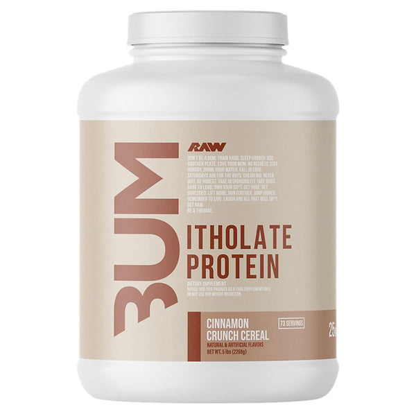 Raw CBUM Protein Itholate 5lb (73 srv) in Cinnamon Crunch Cereal Flavor