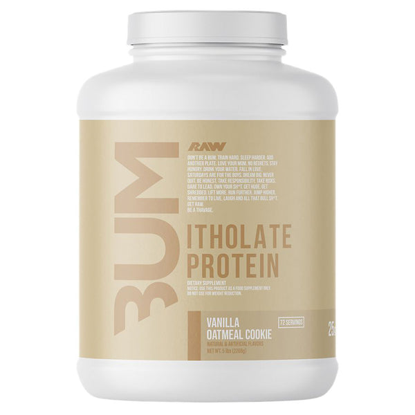 Raw CBUM Protein Itholate 5lb (72 srv) in Vanilla Oatmeal Cookie Flavor