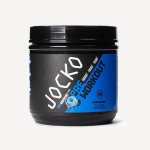 Jocko Pre Workout 30srv. Energy*. Focus*, Pump*, pre-workout. Blue Raspberry Flavored
