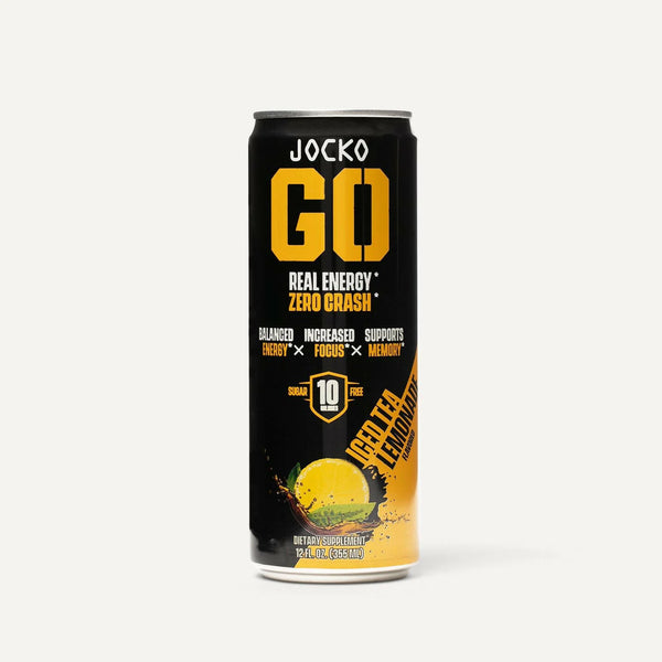 Jocko Go Drink 12ct. Real Energy* Zero Crash*. Iced Tea Lemonade flavor