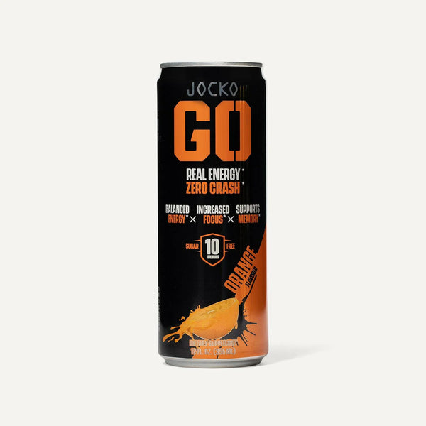 Jocko Go Drink 12ct. Real Energy* Zero Crash*. Orange flavor