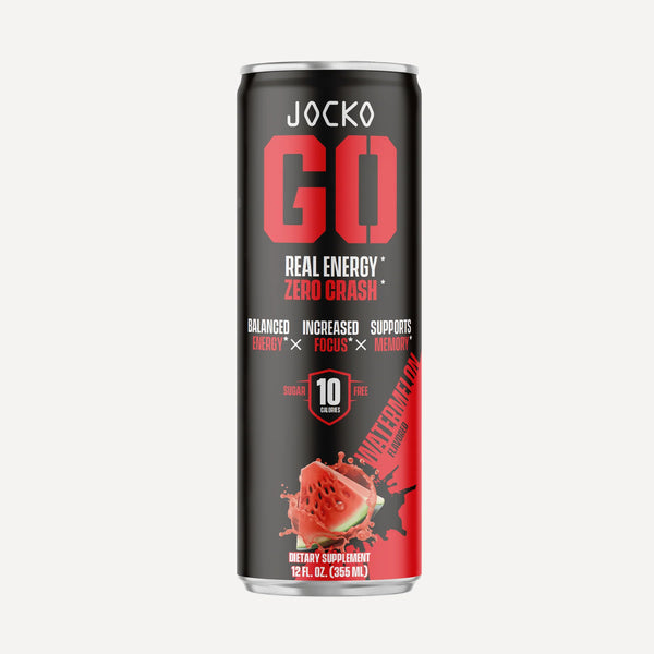 Jocko Go Drink 12ct. Real Energy* Zero Crash*. Watermelon flavor