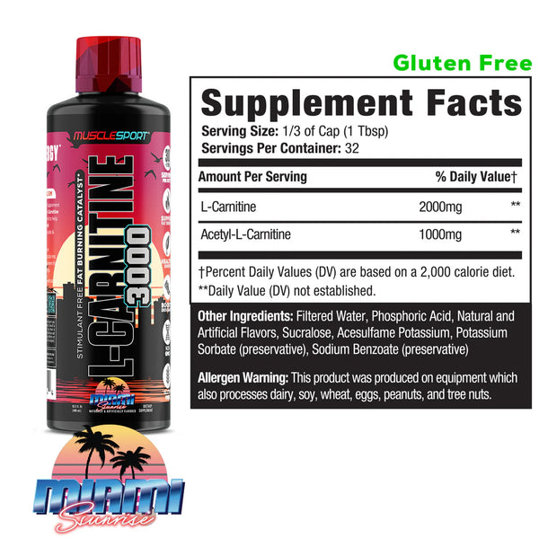 MuscleSport L-Carnitine 3000 32srv