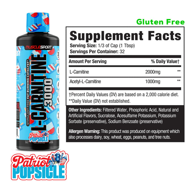 MuscleSport L-Carnitine 3000 32srv