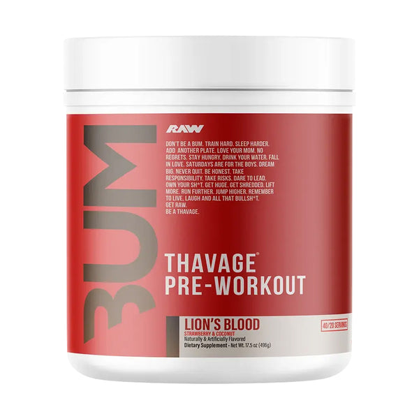 Raw CBUM Thavage 40srv - Nutrition Faktory 