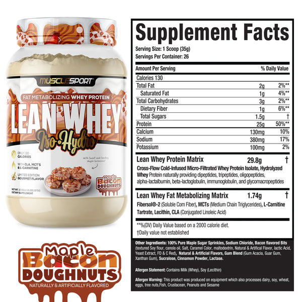 MuscleSport Lean Whey Iso-Hydro 2lb