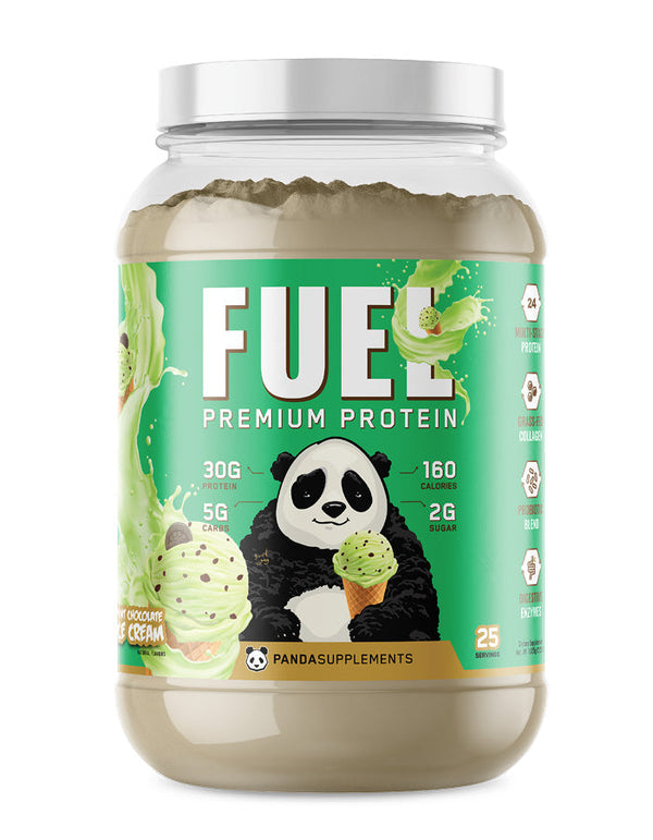 Panda Fuel 25srv Premium Protein in Mint Chocolate Chip Ice Cream flavor
