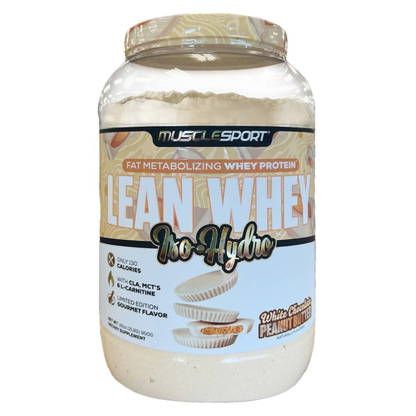 MuscleSport Lean Whey Iso-Hydro 2lb White Chocolate Peanut Butter