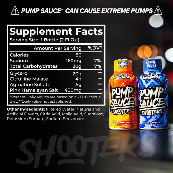 Pump Sauce Shooters 12ct